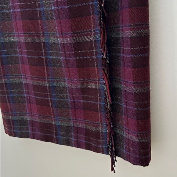 Vintage Talbots Women’s Wool Plaid Skirt Made in Hong Kong Italian Fabric Sz.12 - Picture 6 of 10